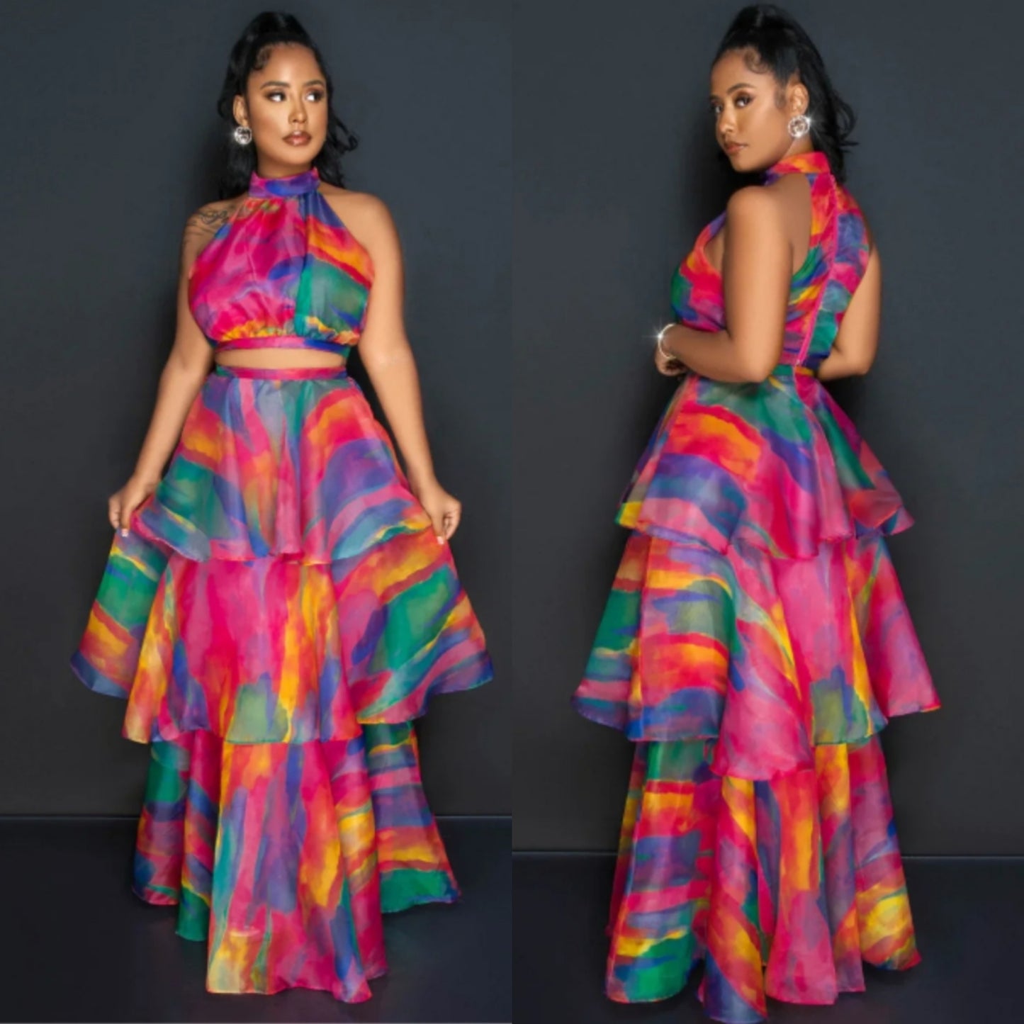 Tiered Skirt Set