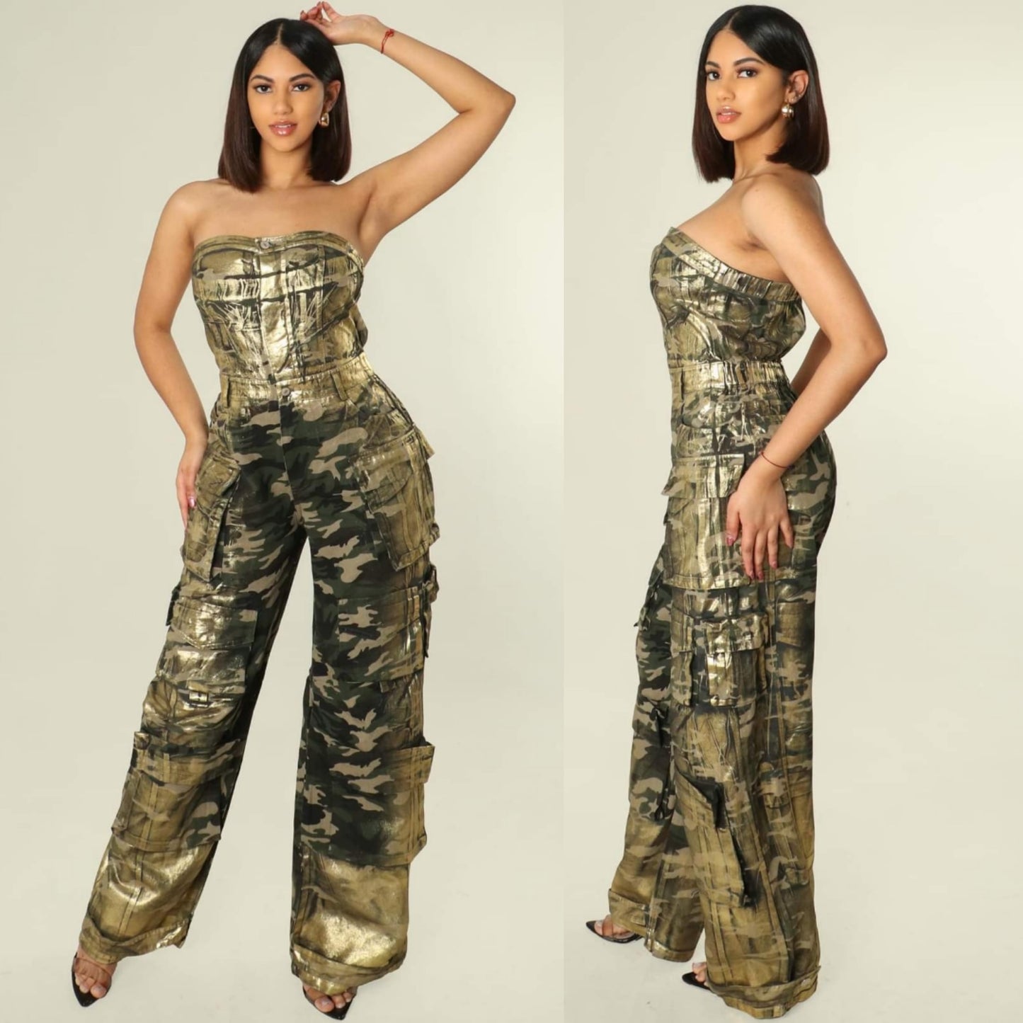 Gold Metallic Jumpsuit