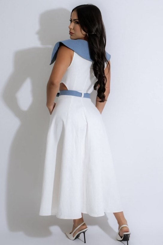 Quite Cute Denim Midi Dress