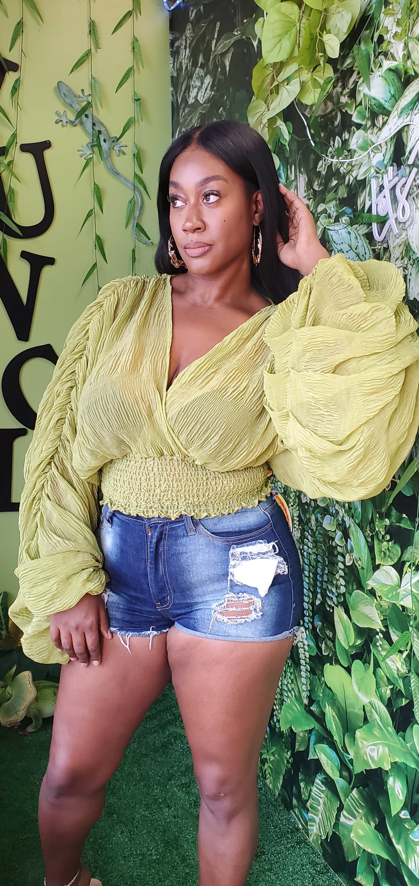 Sheri Semi Sheer Blouse