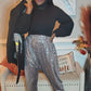 Sequin Harem Pants