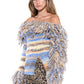Fringe Horizon Off-Shoulder Sweater